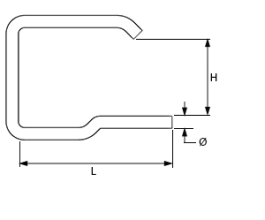 U-Bügel (zur Kombination mit Profilhaken) 
